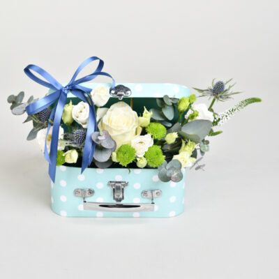 Nebo plavi cvetni kofer
