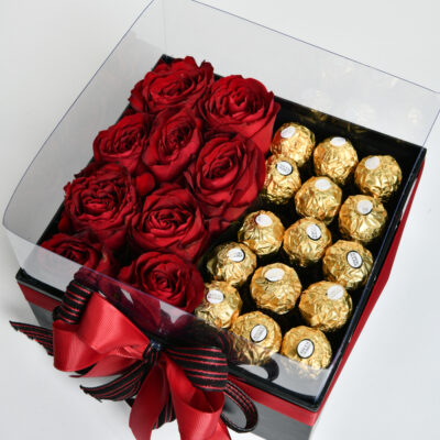 Zavodljivi paket ruža i čokoladica