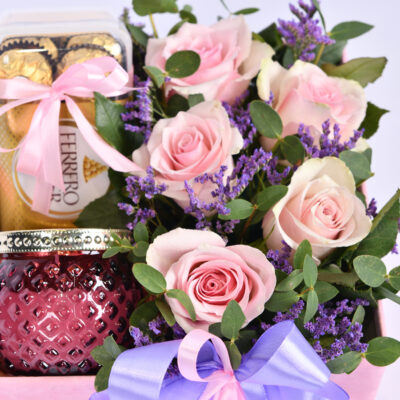 A fabulous pink gift arrangement