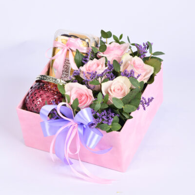 A fabulous pink gift arrangement