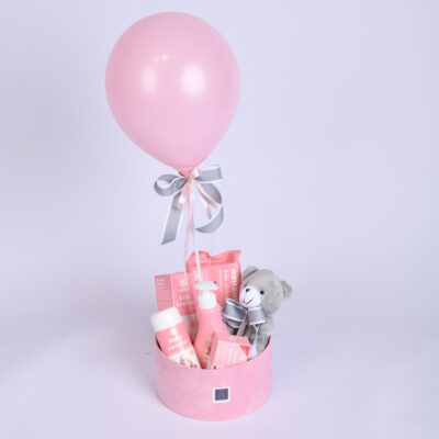A gift of pink cosmetics for babies