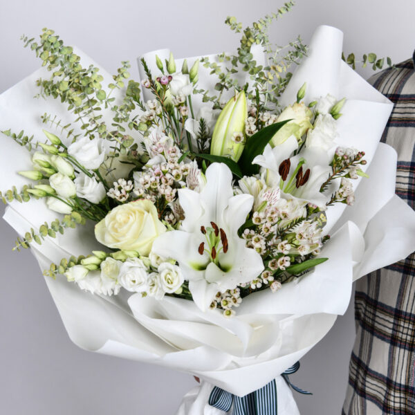Белоснежный букет - букеты цветов - доставка цветов Белград - интернет магазин цветов Белград