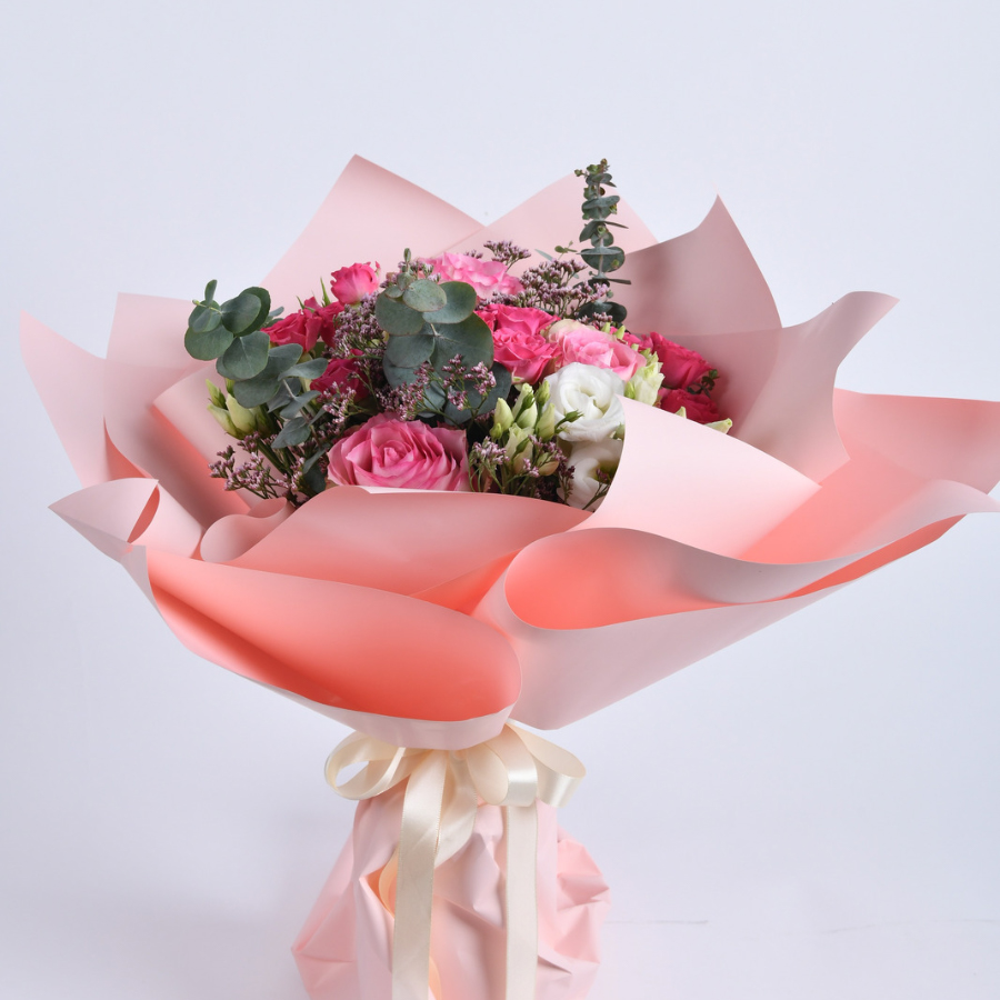 Bouquet of harmony of pink tones