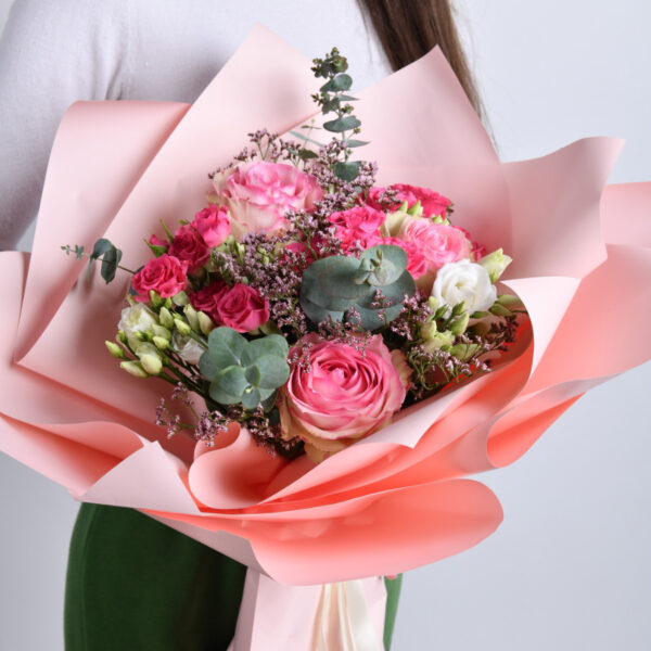 букет гармонии розовых тонов - букеты цветов - доставка цветов Белград - интернет магазин цветов Белград