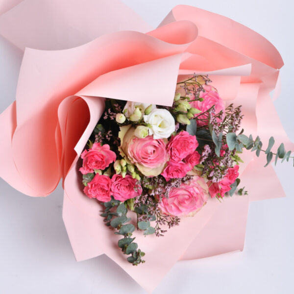 bouquet of harmony of pink tones - flower bouquets - flower delivery beograd - flower shop online beograd